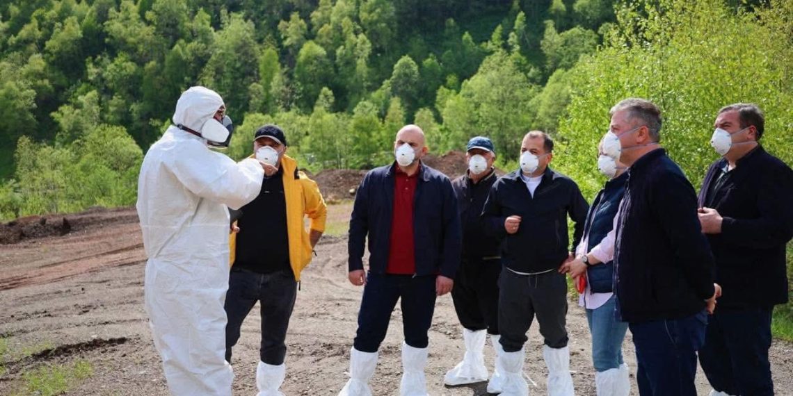 დარიშხანშემცველი ნარჩენების სარკოფაგის მშენებლობა